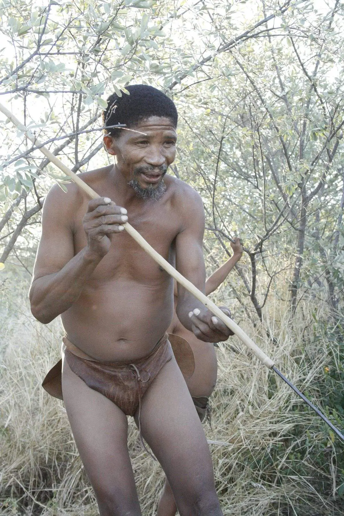 Naro San trackers in the Central Kalahari Game Reserve